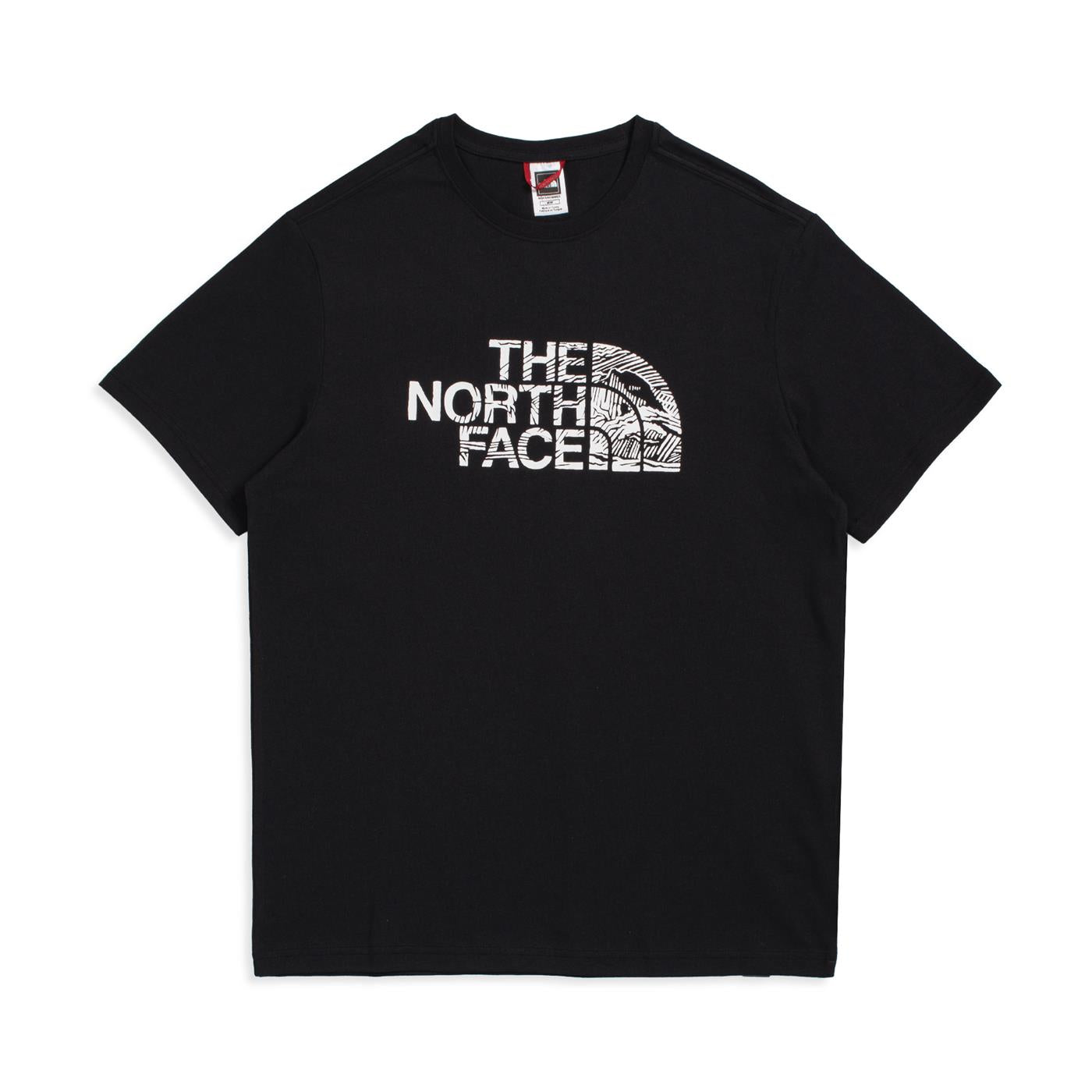The North Face S/S Woodcut Dome Tee TNF Black - NF0A827HJK31