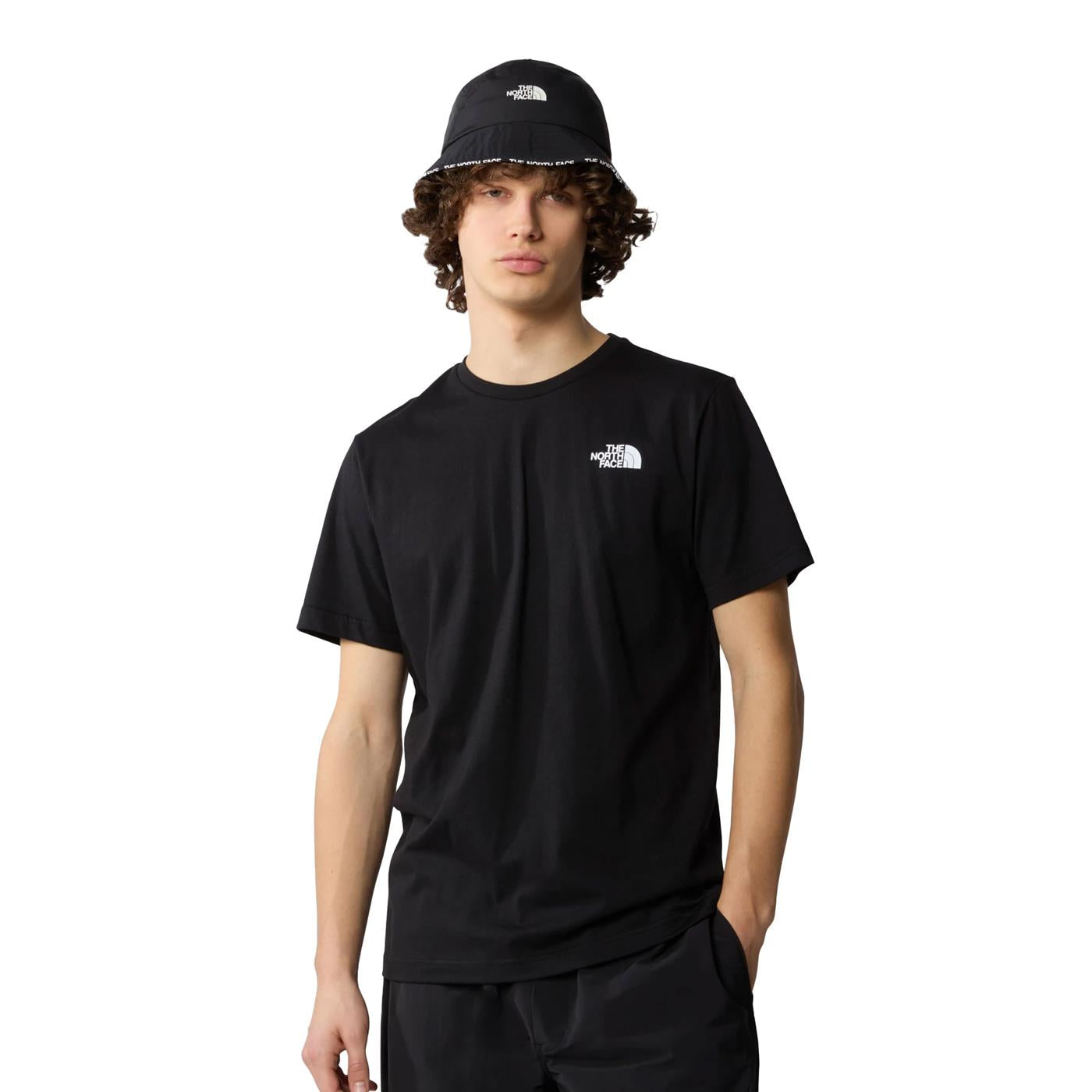 The North Face S/S Redbox Tee TNF Black/Optic Emerald - NF0A87NPYQI1