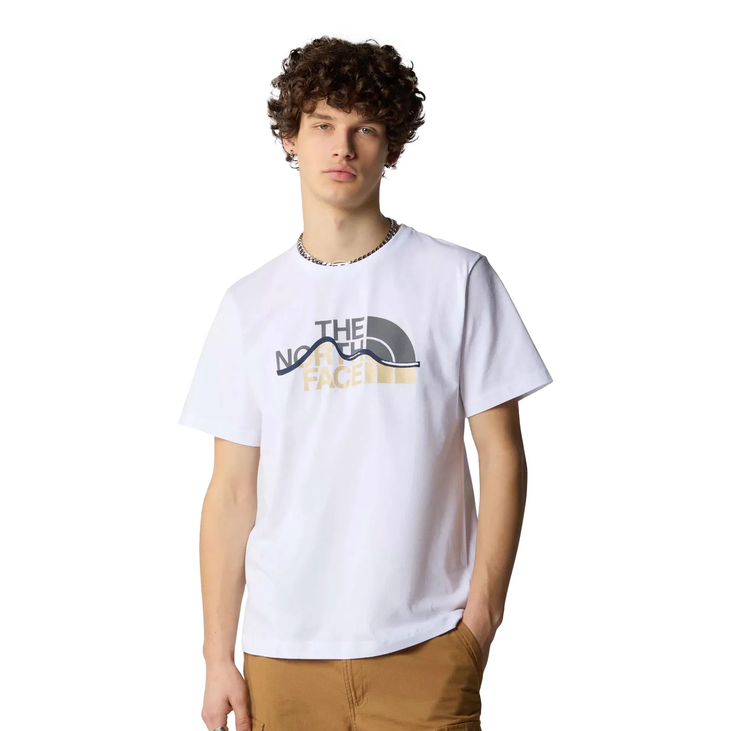 The North Face S/S Mountain Line Tee TNF White - NF0A87NTFN41