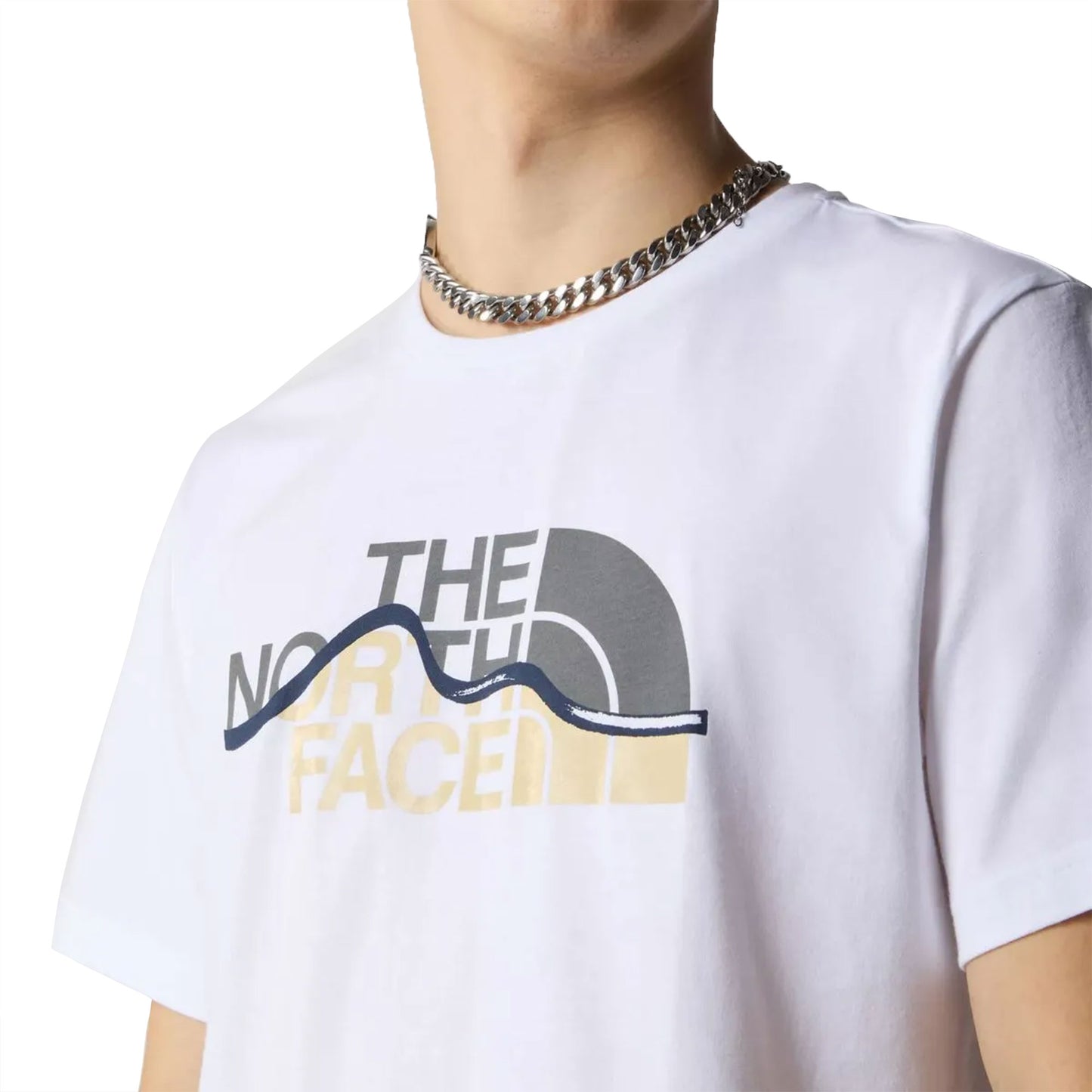 The North Face S/S Mountain Line Tee TNF White - NF0A87NTFN41