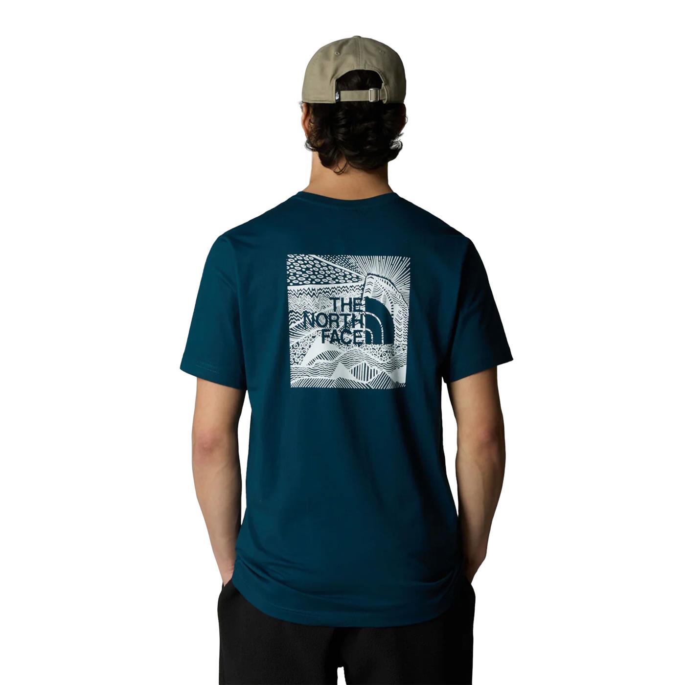The North Face S/S Redbox Celebration Tee Midnight Petrol - NF0A87NV1NO1