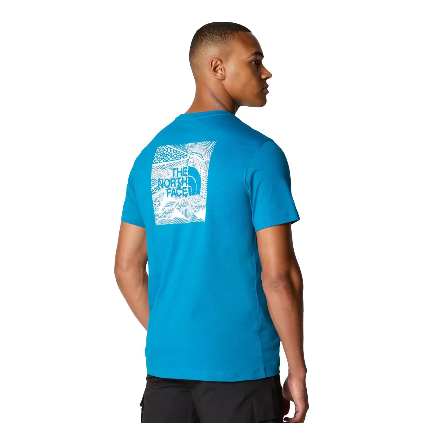 The North Face S/S Redbox Celebration Tee Adriatic Blue - NF0A87NVRBI1
