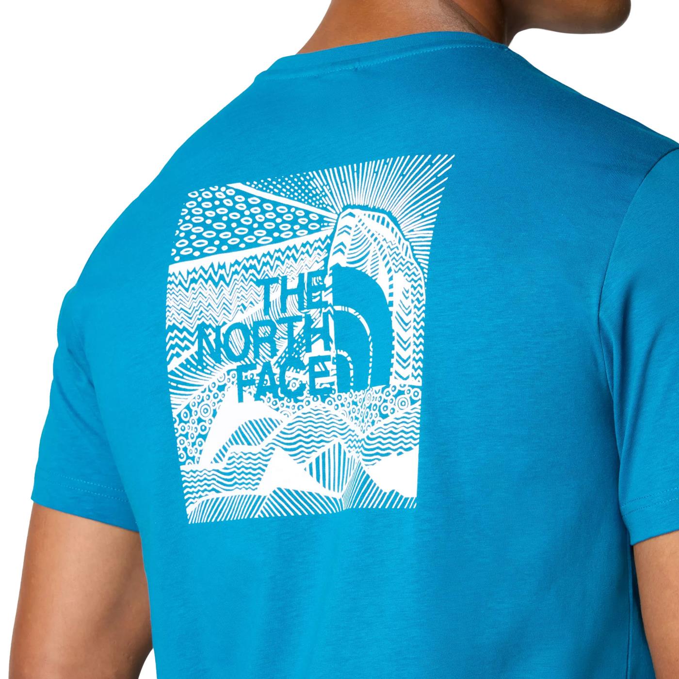 The North Face S/S Redbox Celebration Tee Adriatic Blue - NF0A87NVRBI1