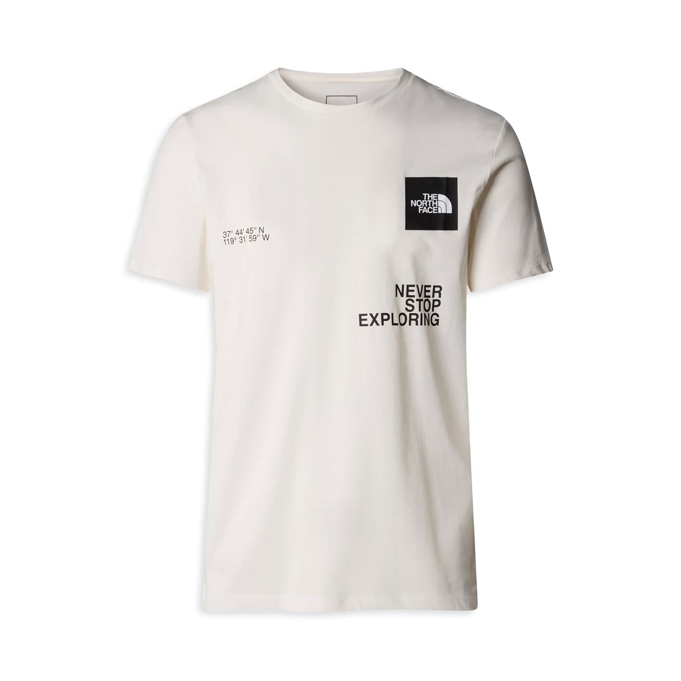 The North Face Foundation Coordinates Graphic Tee Gardenia - NF0A882ZV3L1