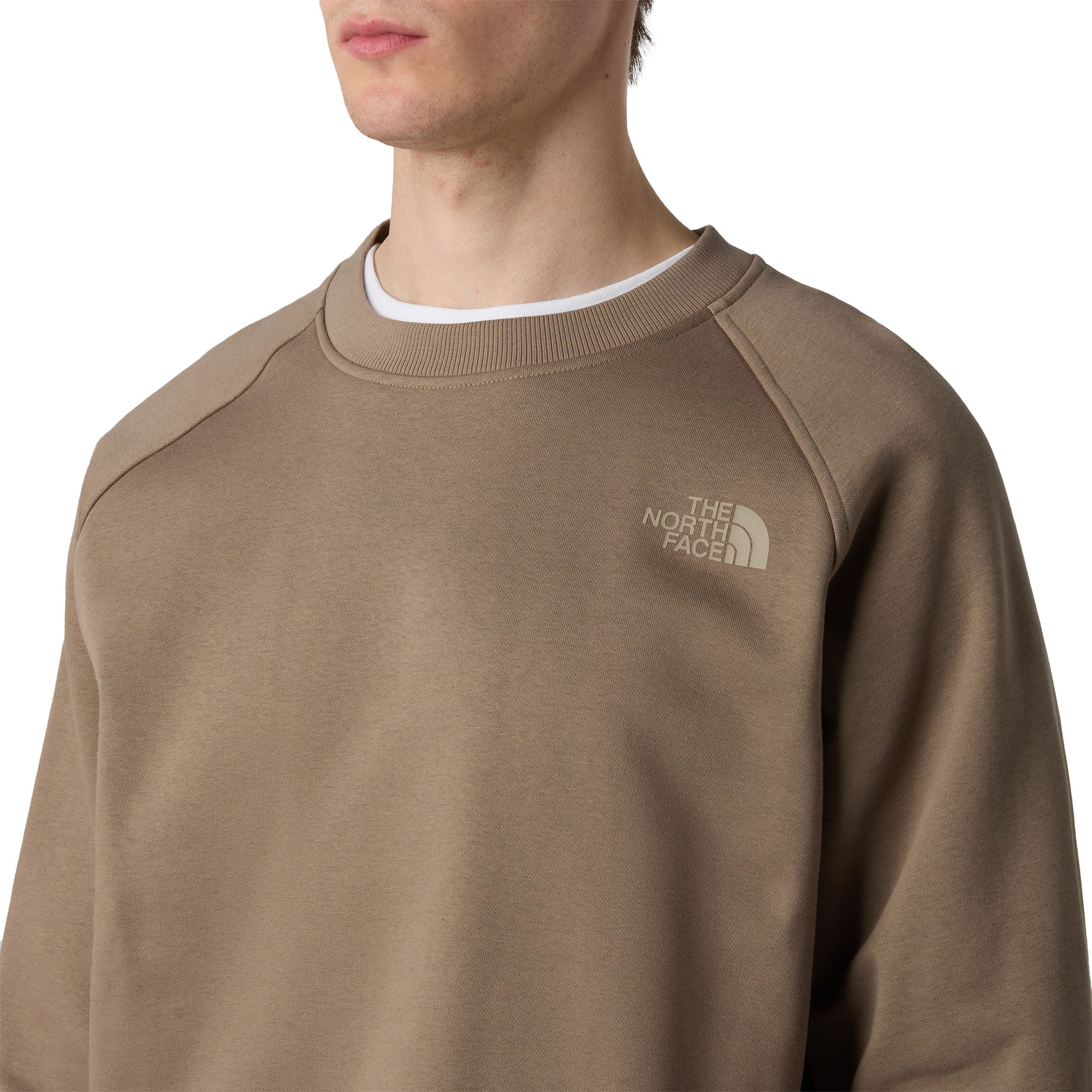 The North Face Raglan Box NSE Crew Mocha Brown/Mushroom  - NF0A89FAE1Q1