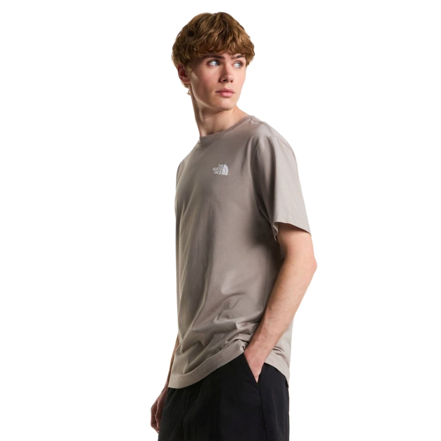 The North Face Evolution Box NSE Regular SS Tee Stone Slab - NF0A8B6K2MB1