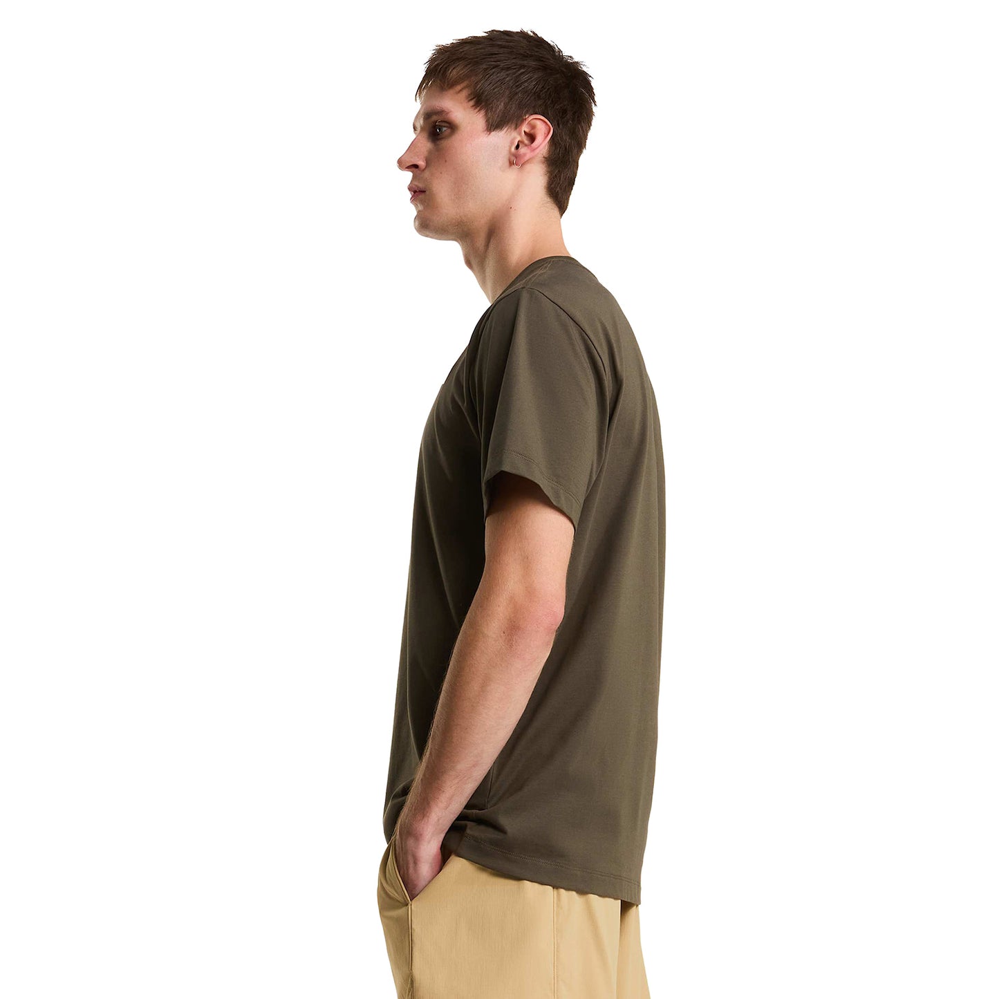 The North Face Evolution Simple Dome Regular SS Tee Taupe - NF0A8CZ221L1