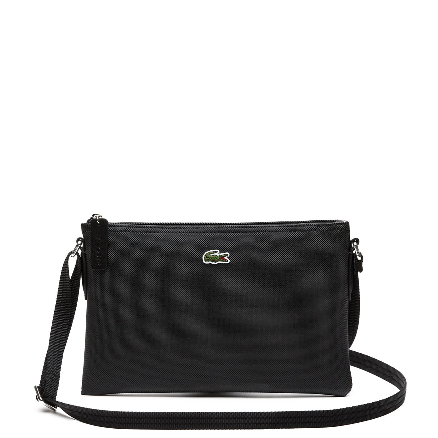 Lacoste L.12.12 Flat Purse W/ Strap Black - NF1887PO-000