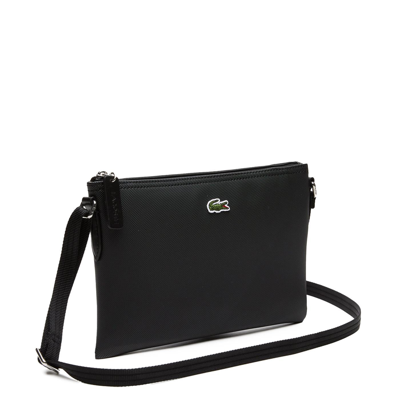 Lacoste L.12.12 Flat Purse W/ Strap Black - NF1887PO-000