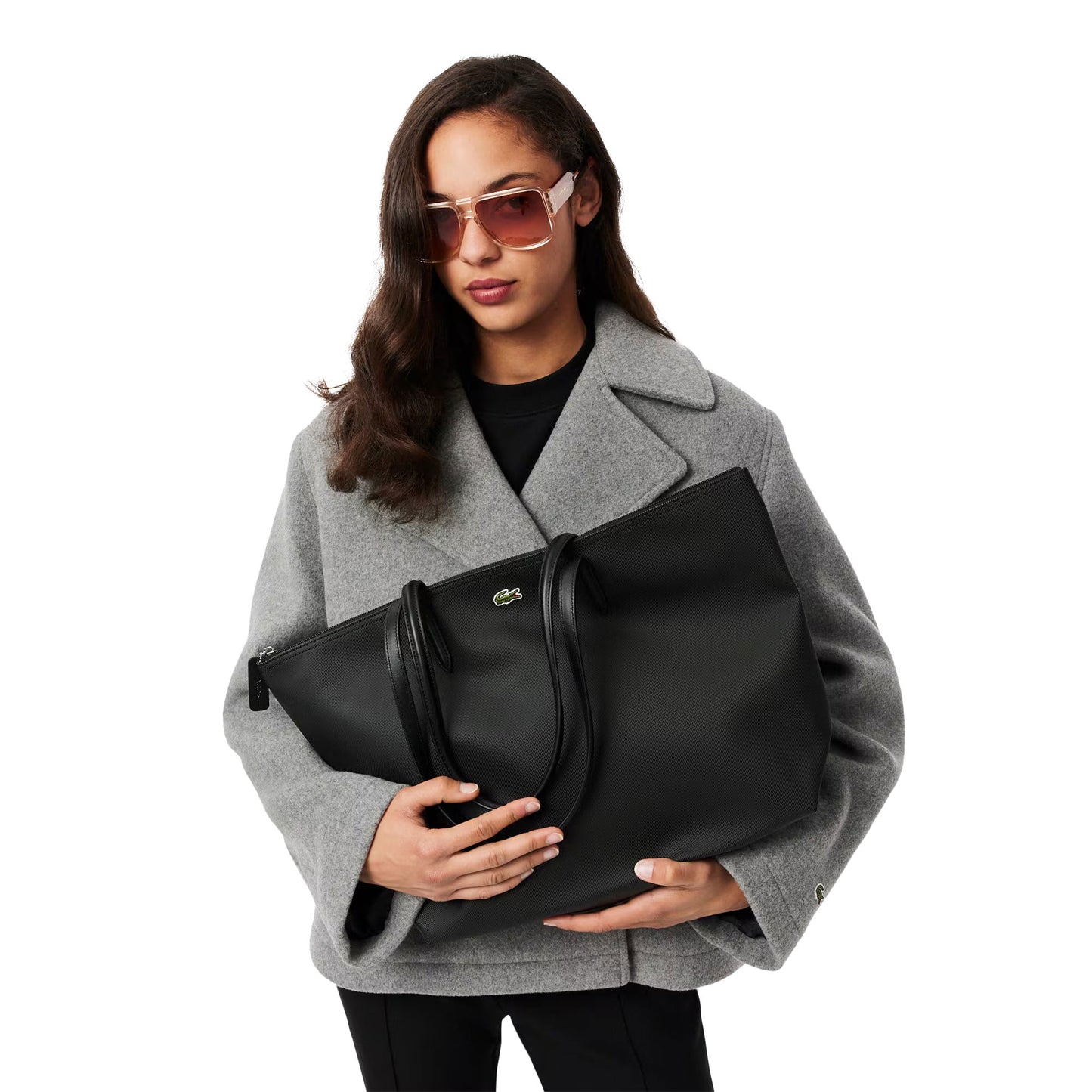 Lacoste Large L.12.12 Concept Tote Black - NF1888PK-000
