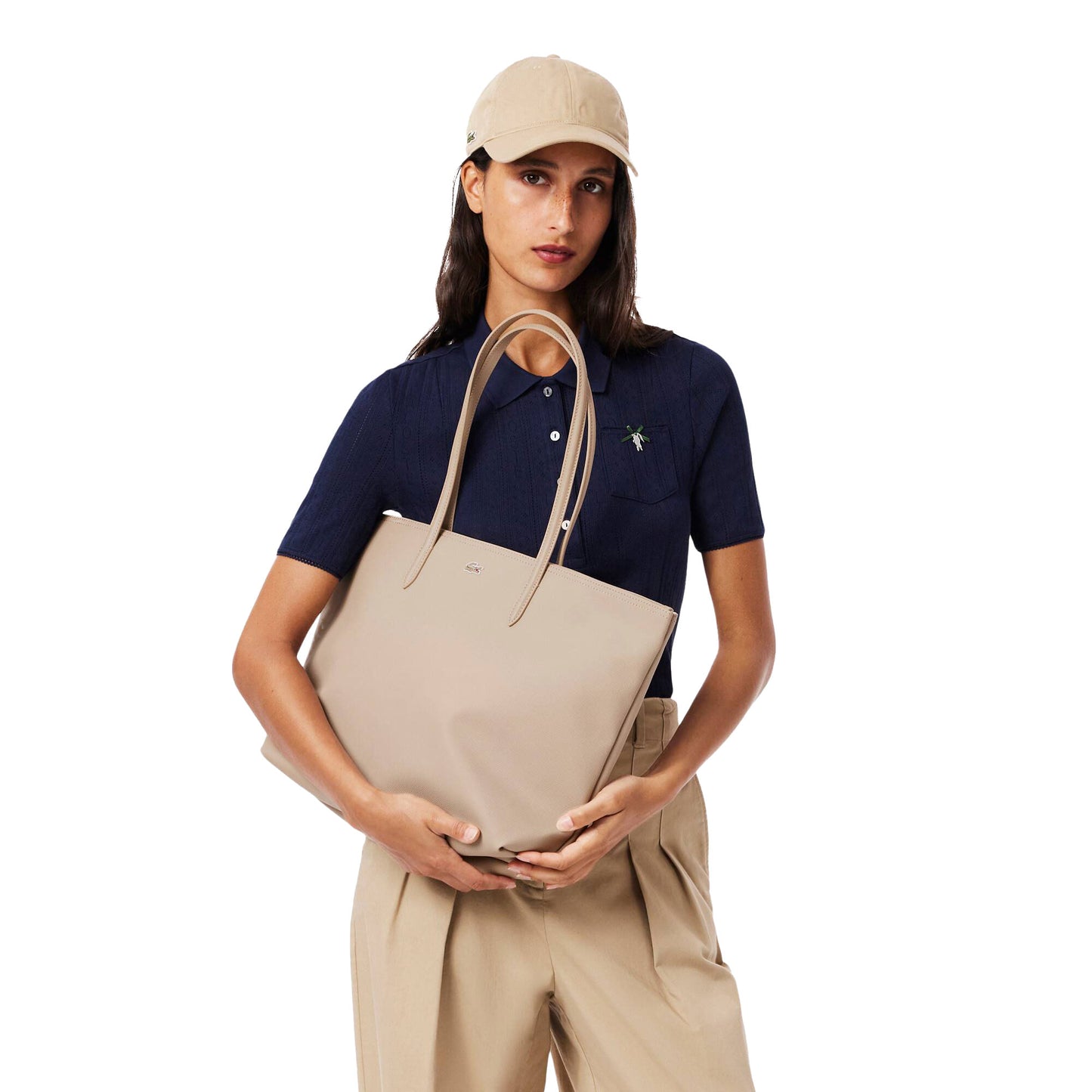 Lacoste Large L.12.12 Concept Tote Simply Taupe - NF1888PK-Q47
