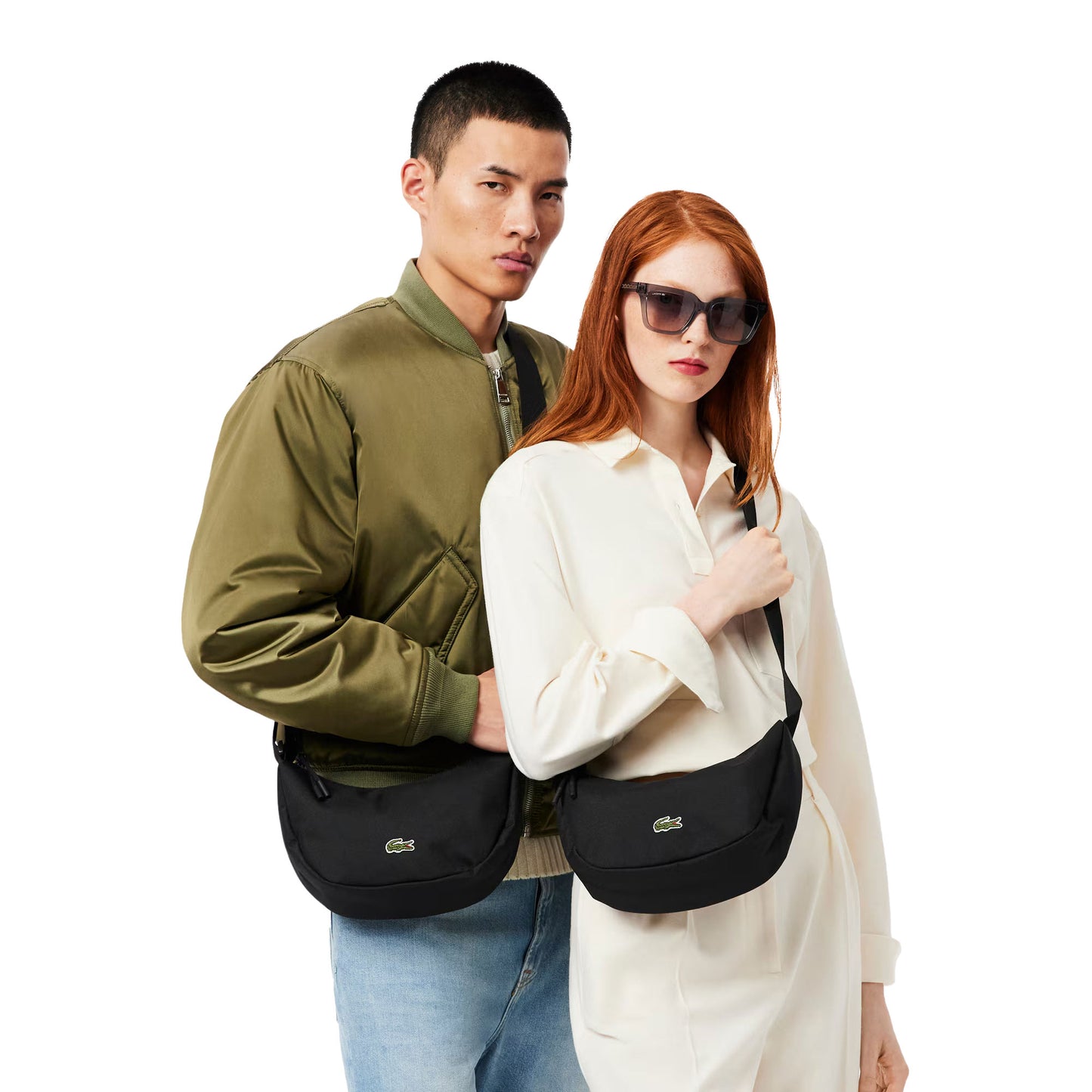 Lacoste Neocroc Half Moon Purse Black - NU5091NE-000