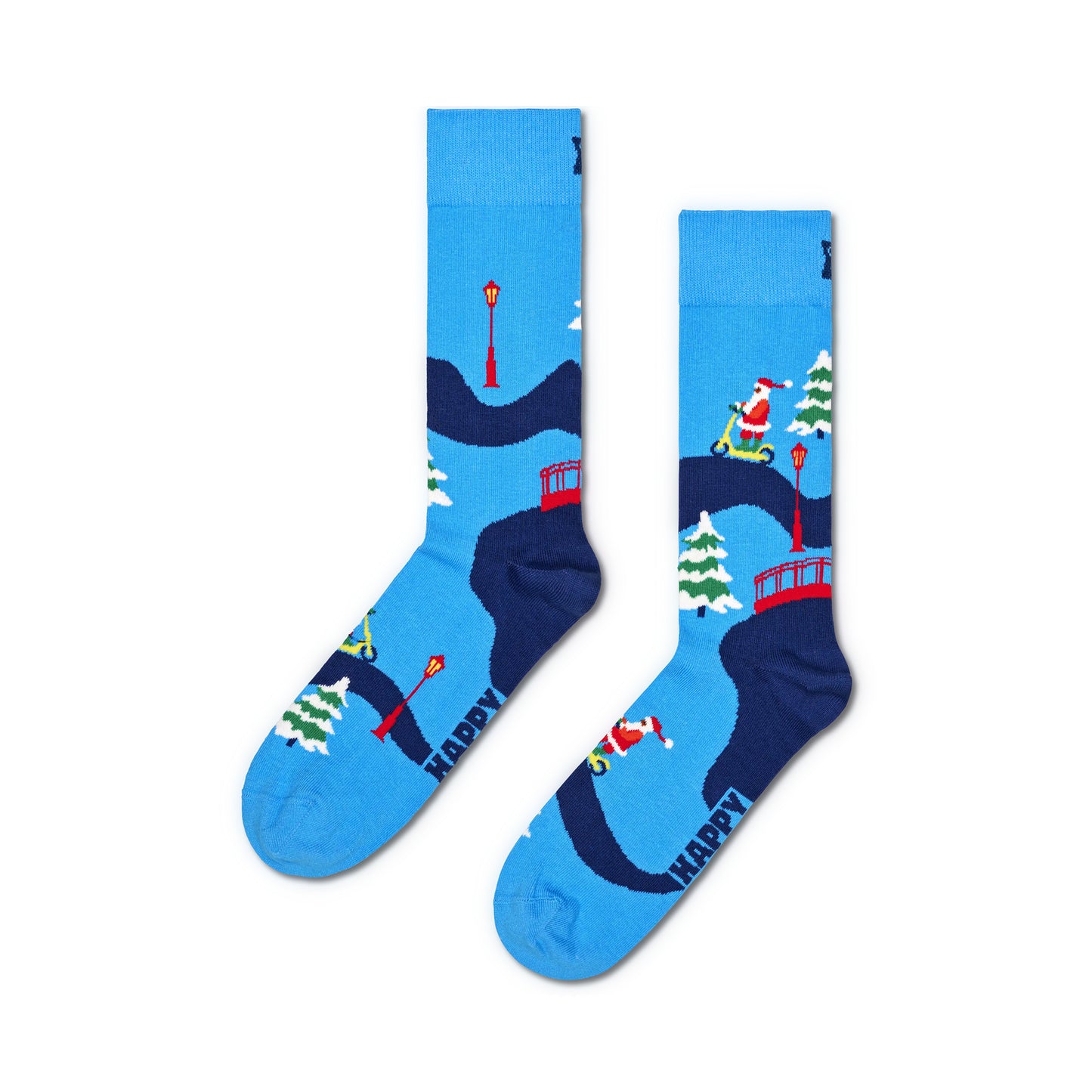Happy Socks Santa On The Way To Work Sock - P000263