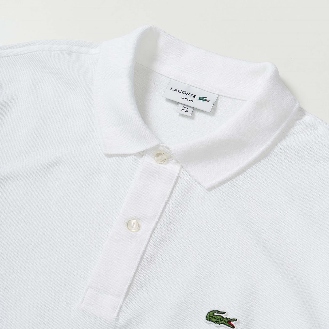 Lacoste Slim Fit Polo White - PH4012-001