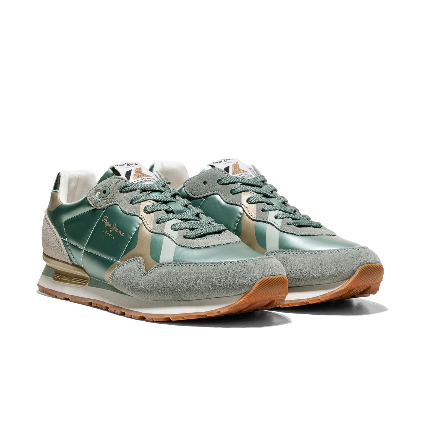 Pepe Jeans Brit Printy W Bleach Green - PLS40039-610