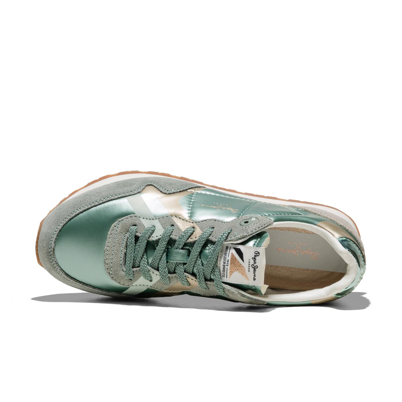 Pepe Jeans Brit Printy W Bleach Green - PLS40039-610