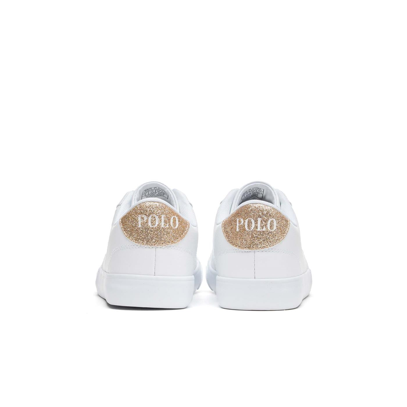 Polo Ralph Lauren Theron IV White Tumbled/Gold Glitter - RF103544