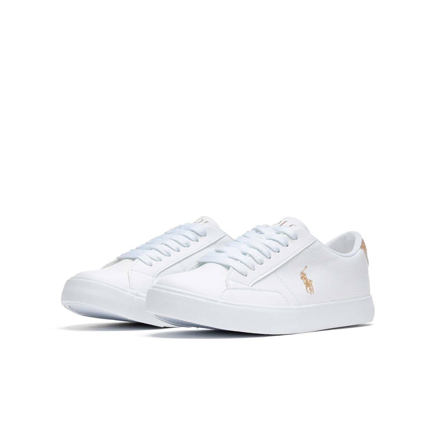 Polo Ralph Lauren Theron IV White Tumbled/Gold Glitter - RF103544