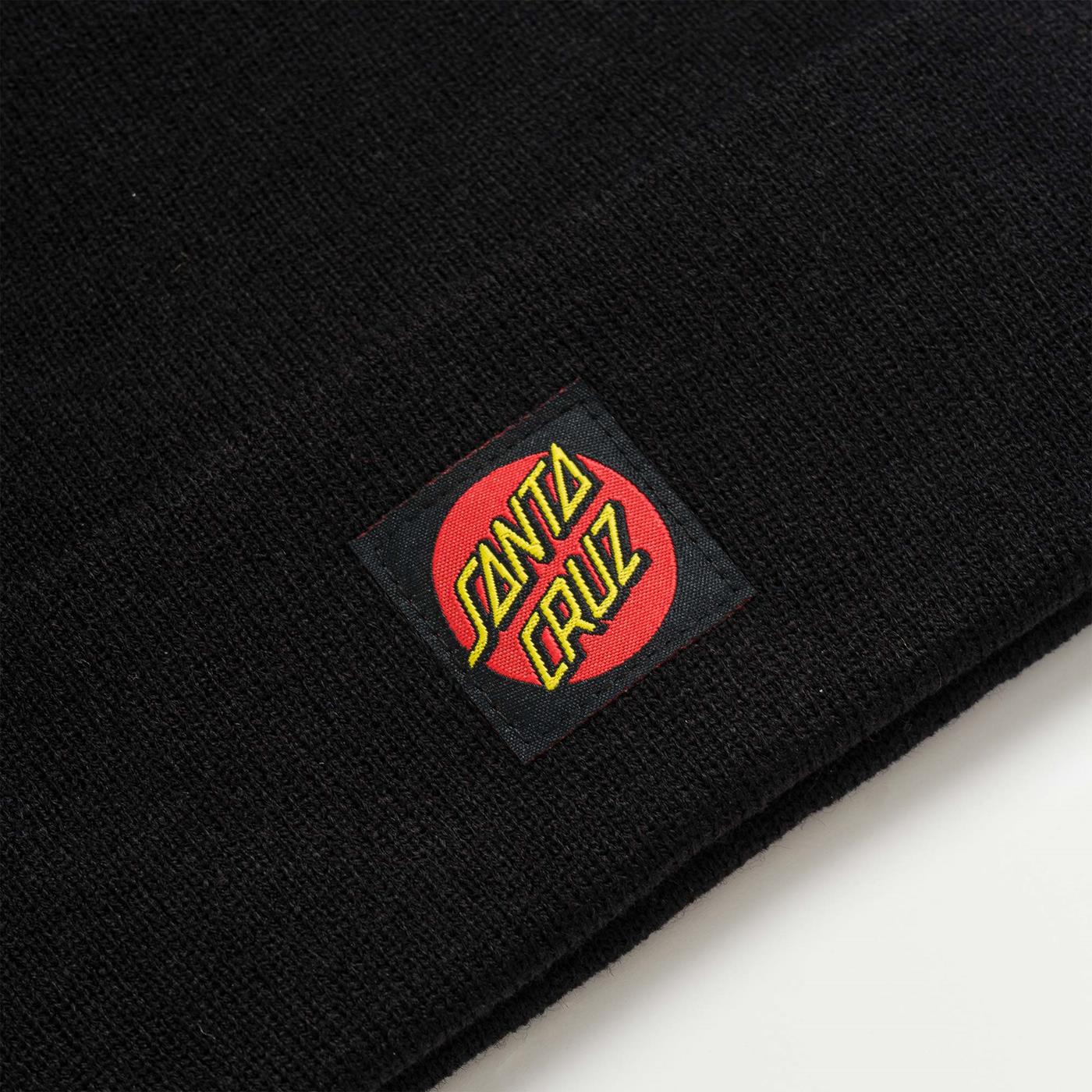 Santa Cruz Classic Label Beanie Black - SCA-BNE-0134
