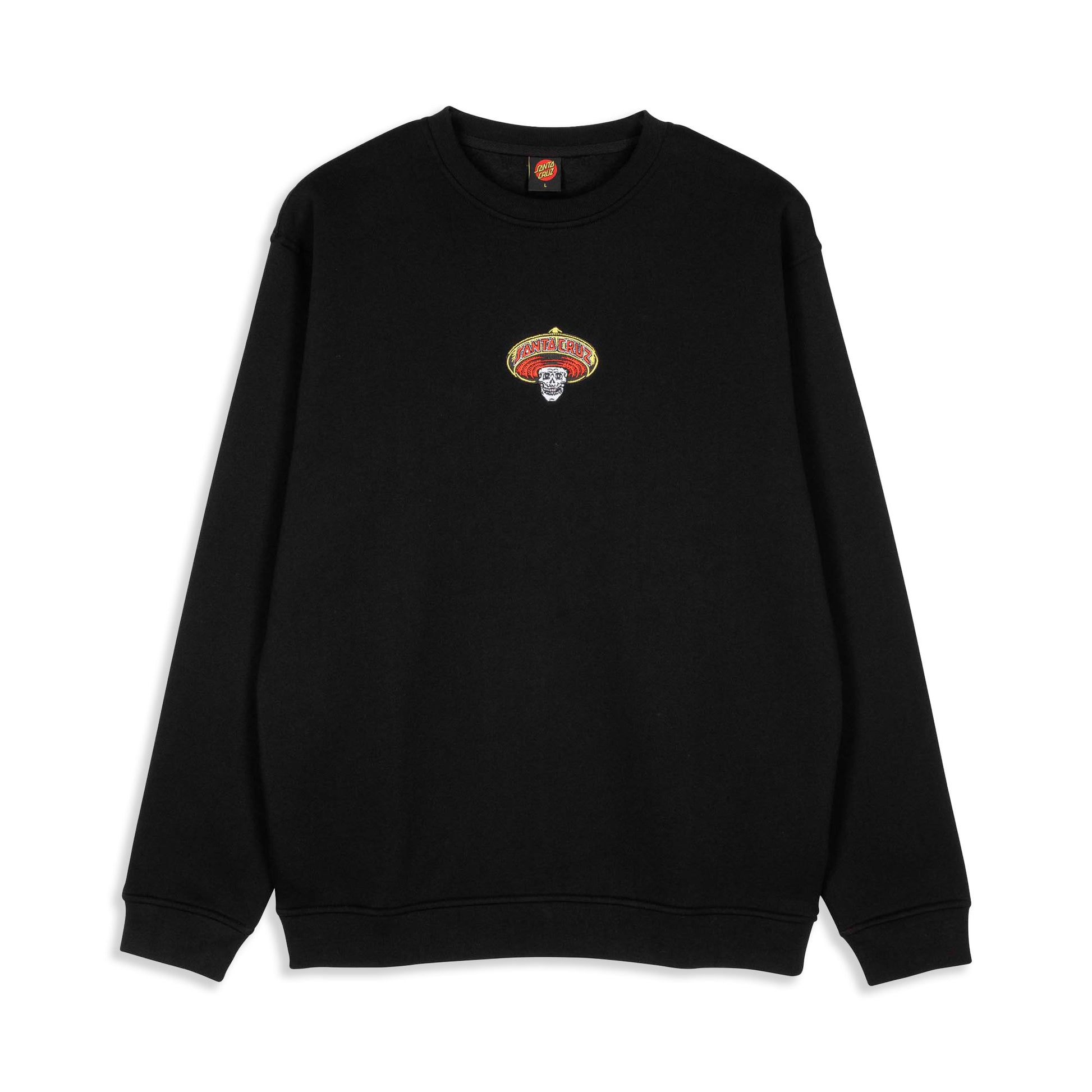 Santa Cruz Guzman Skull Crew Black  - SCA-CRW-1667