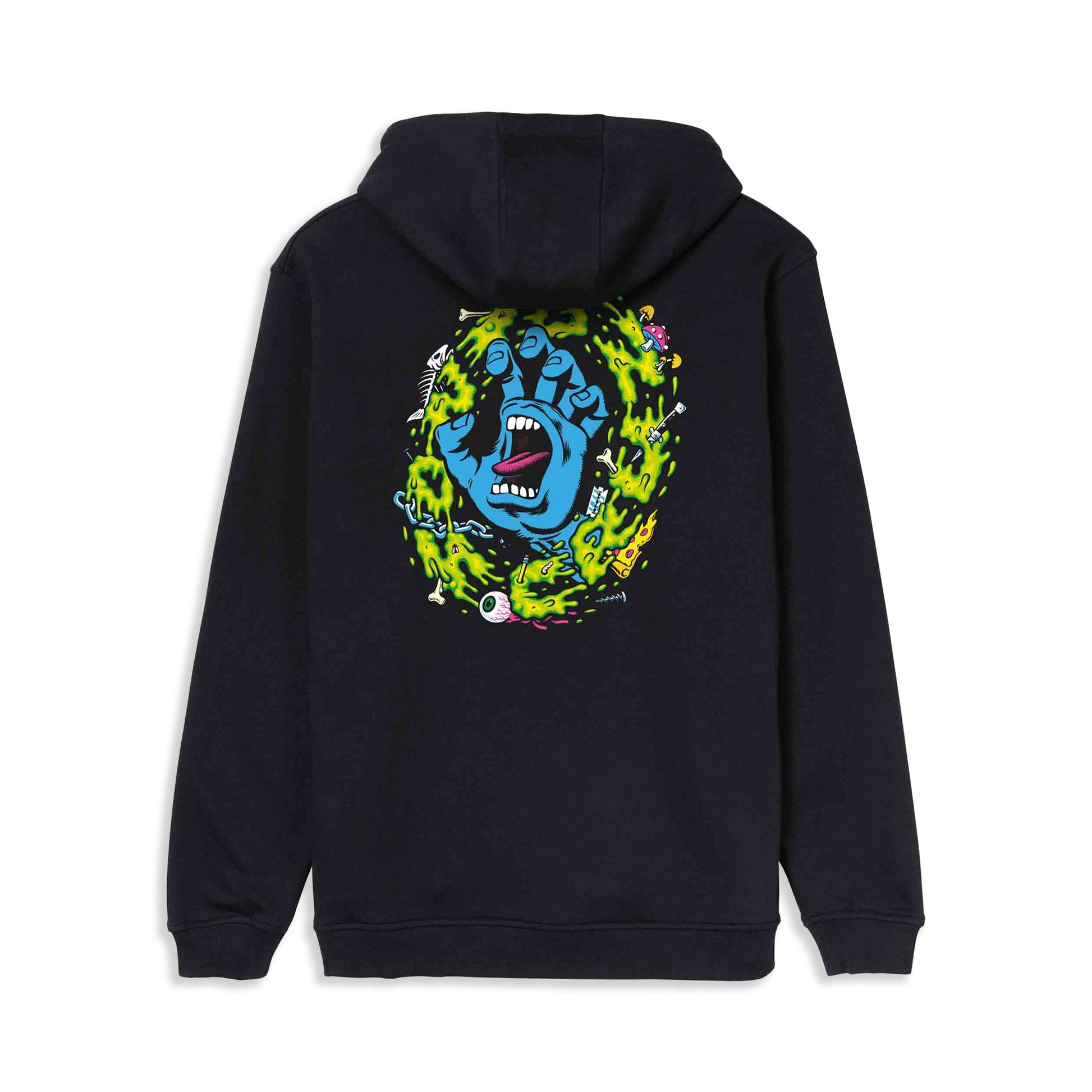 Santa Cruz Slime Scream Hoodie Black  - SCA-HDY-10010
