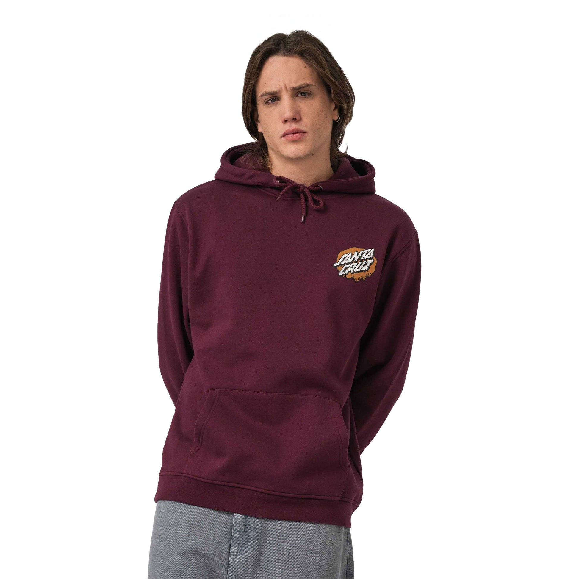 Santa Cruz Slime Scream Hoodie Cherry  - SCA-HDY-10016