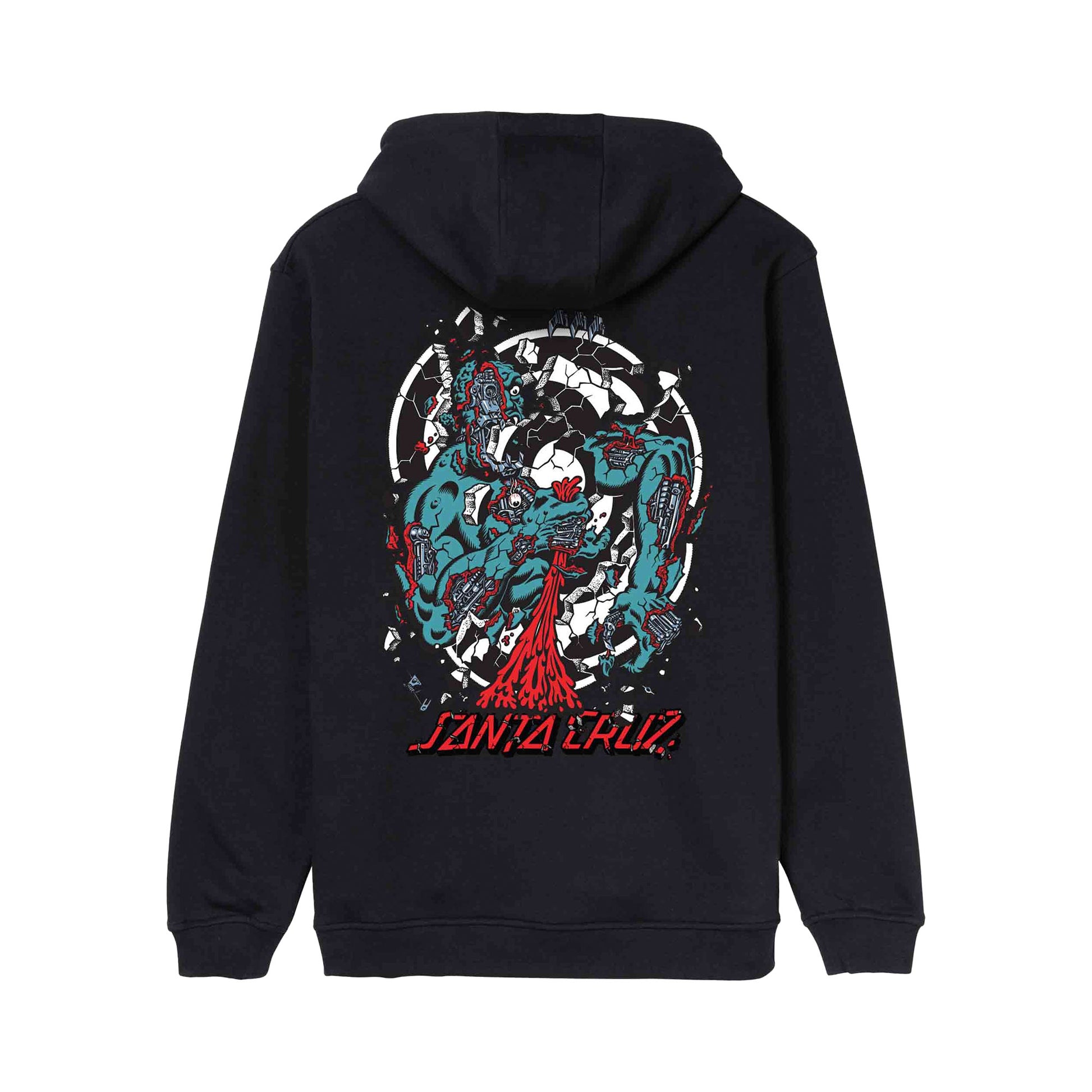 Santa Cruz Roskopp Dissect Strip Hoodie Black  - SCA-HDY-10112