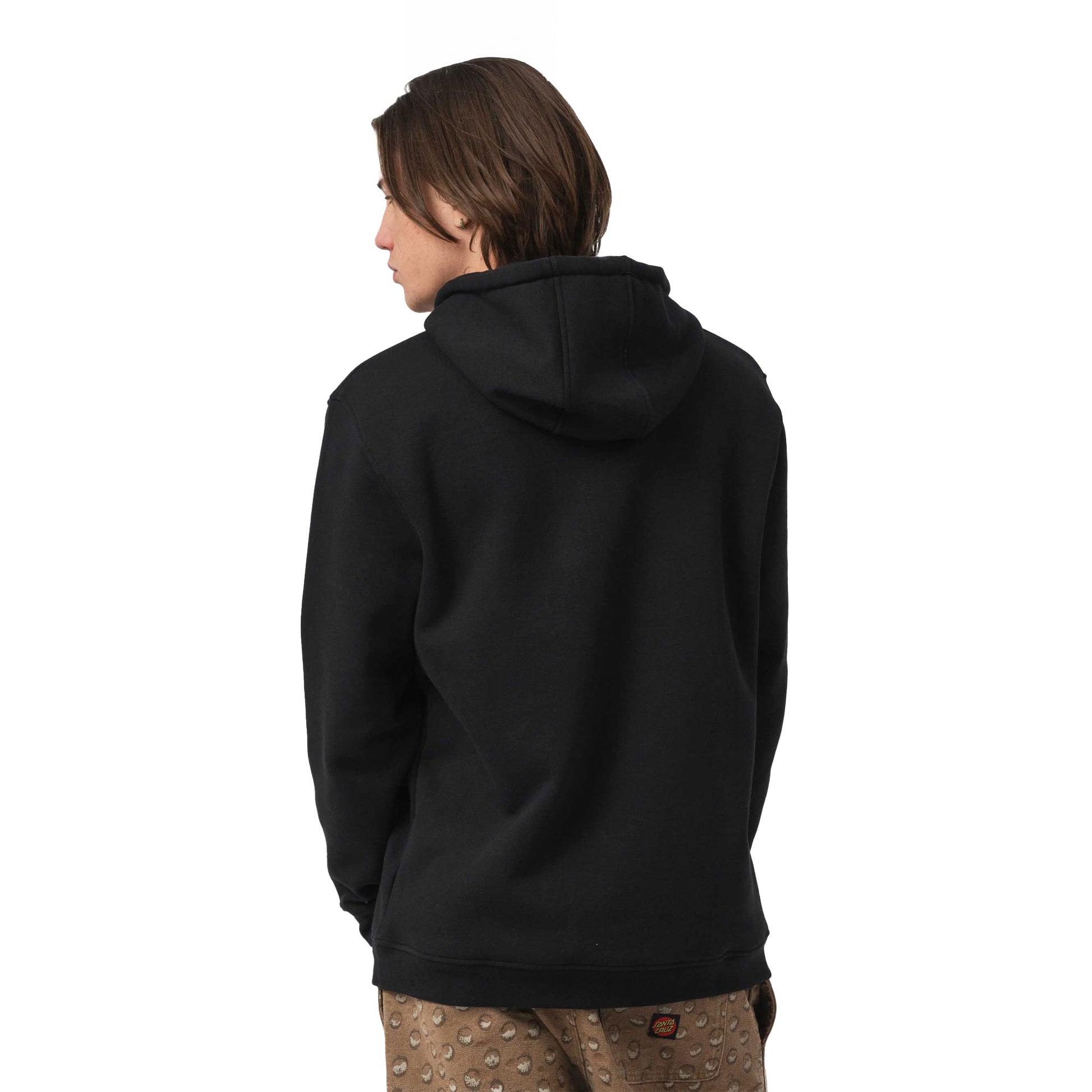 Santa Cruz Hand Dot Front Hoodie Black  - SCA-HDY-10160