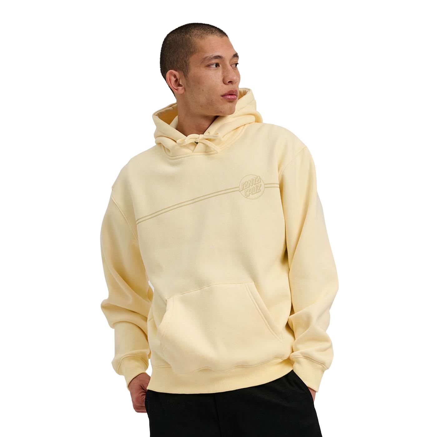 Santa Cruz Tonal Opus Dot Stripe Hoodie Vanilla - SCA-HDY-6631