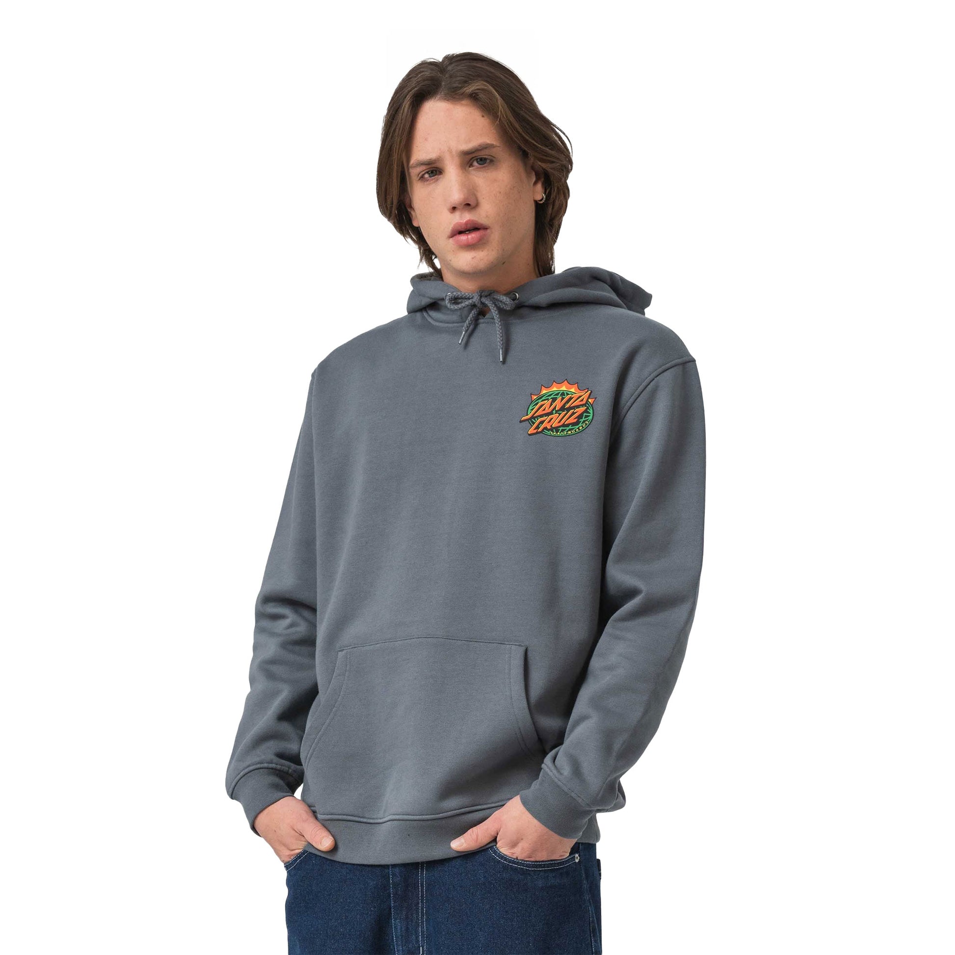 Santa Cruz Kendall End Of The Dot Hoodie Storm Grey  - SCA-HDY-9998
