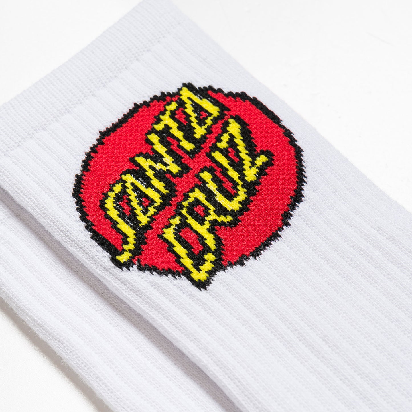 Santa Cruz Classic Dot Sock (2 Pack) White & Black