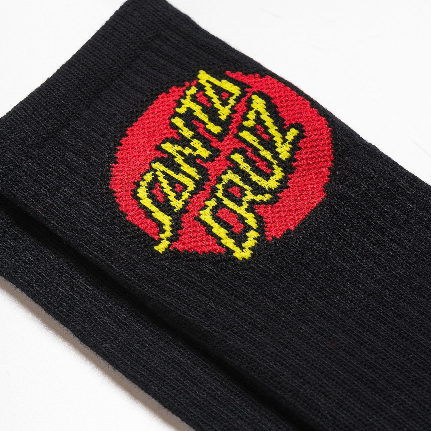 Santa Cruz Classic Dot Sock (2 Pack) White & Black