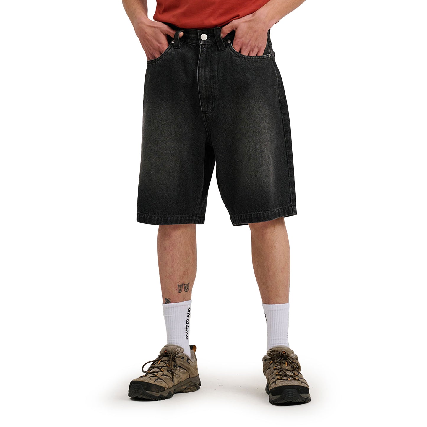 Santa Cruz Big Shorts Washed Black - SCA-SHR-5398