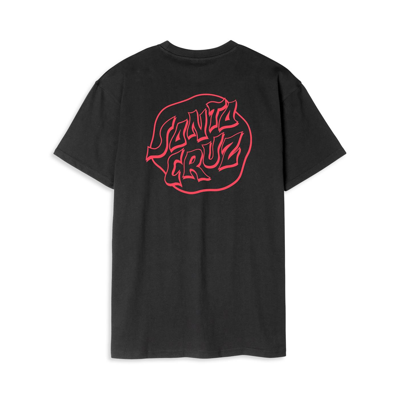 Santa Cruz Fever Dream Mono Dot T-Shirt Black - SCA-TEE-11423
