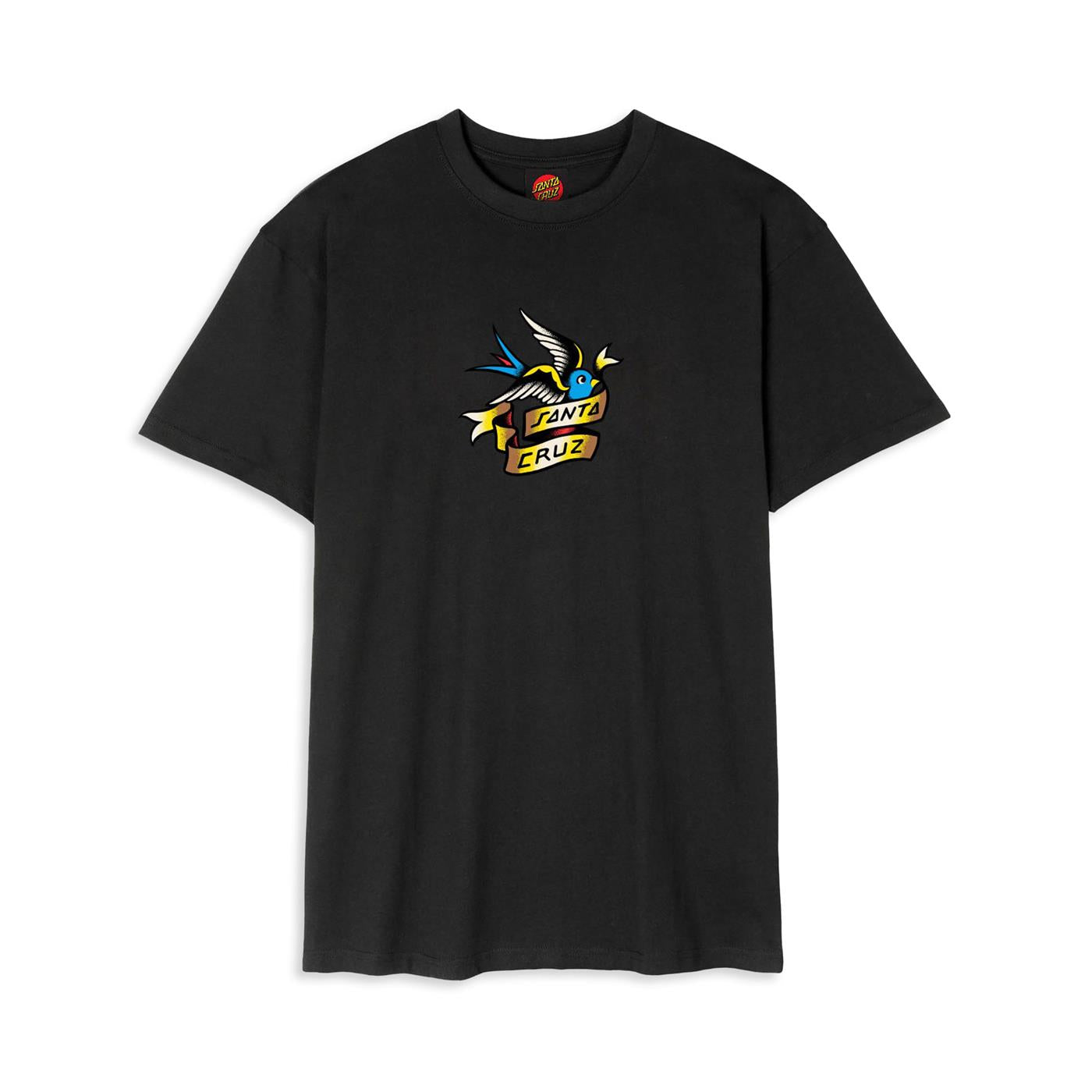 Santa Cruz Sommer Sparrow Front T-Shirt Black - SCA-TEE-11471