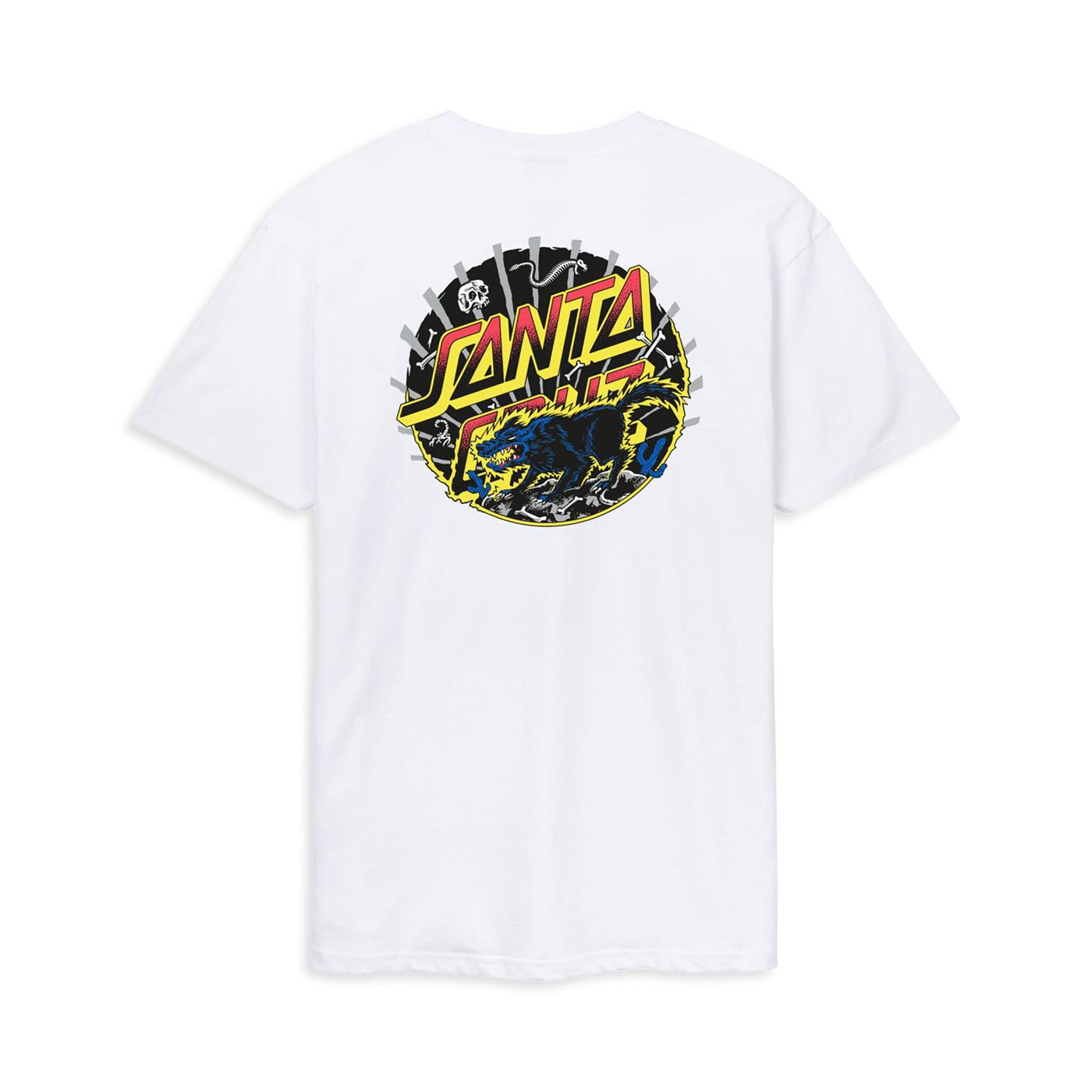 Santa Cruz Kendall Wolf Dot T-Shirt White - SCA-TEE-11645