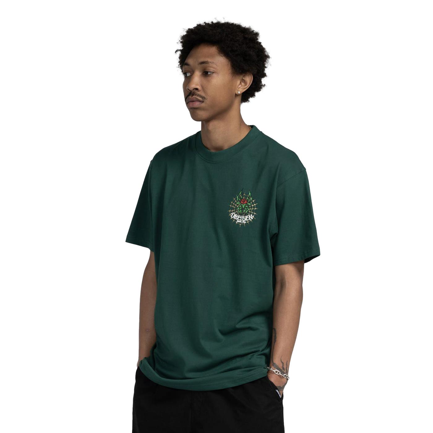 Santa Cruz Dressen Rose Cross 2 T-Shirt Rainforest - SCA-TEE-11669