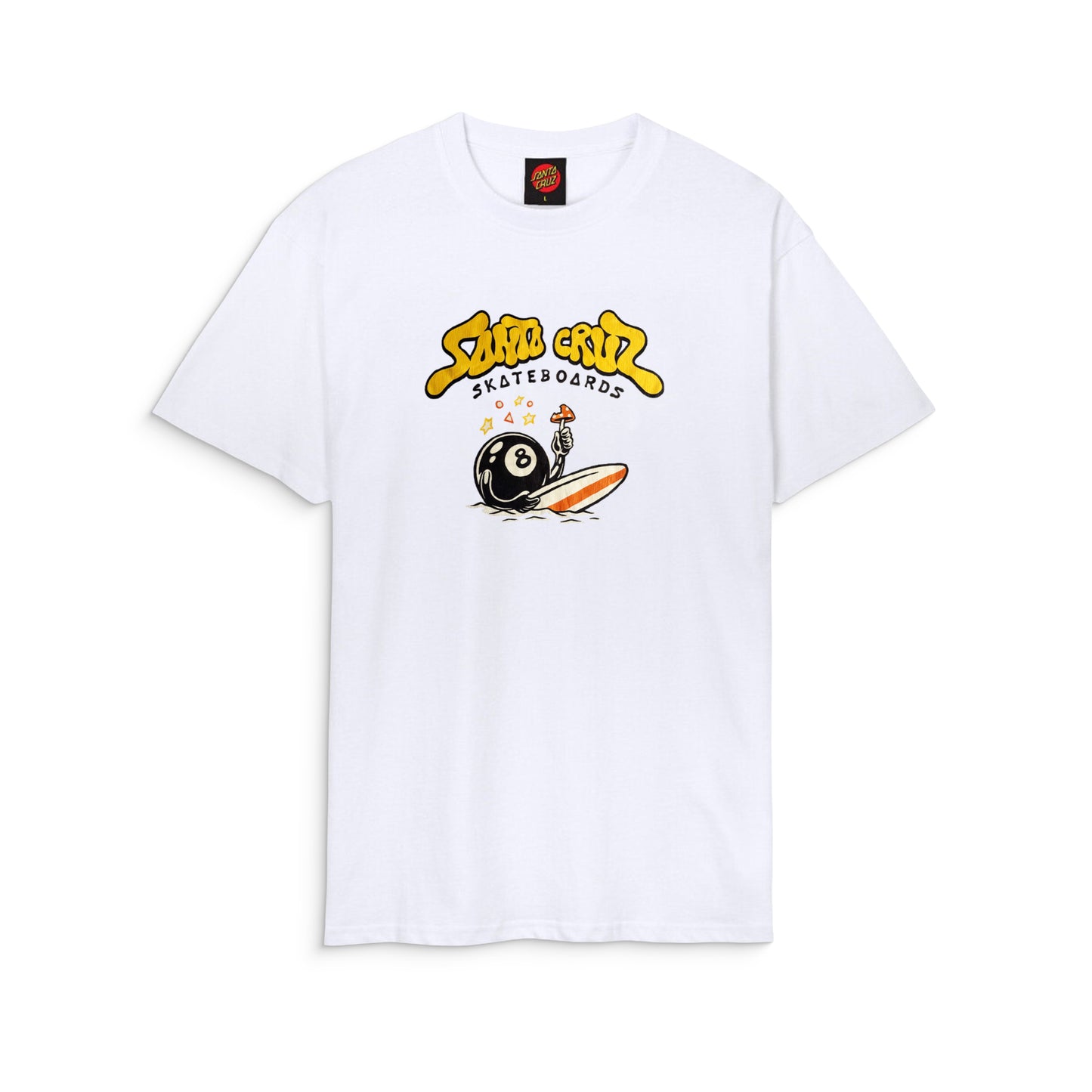 Santa Cruz Winkowski Surf Front T-Shirt White - SCA-TEE-12119