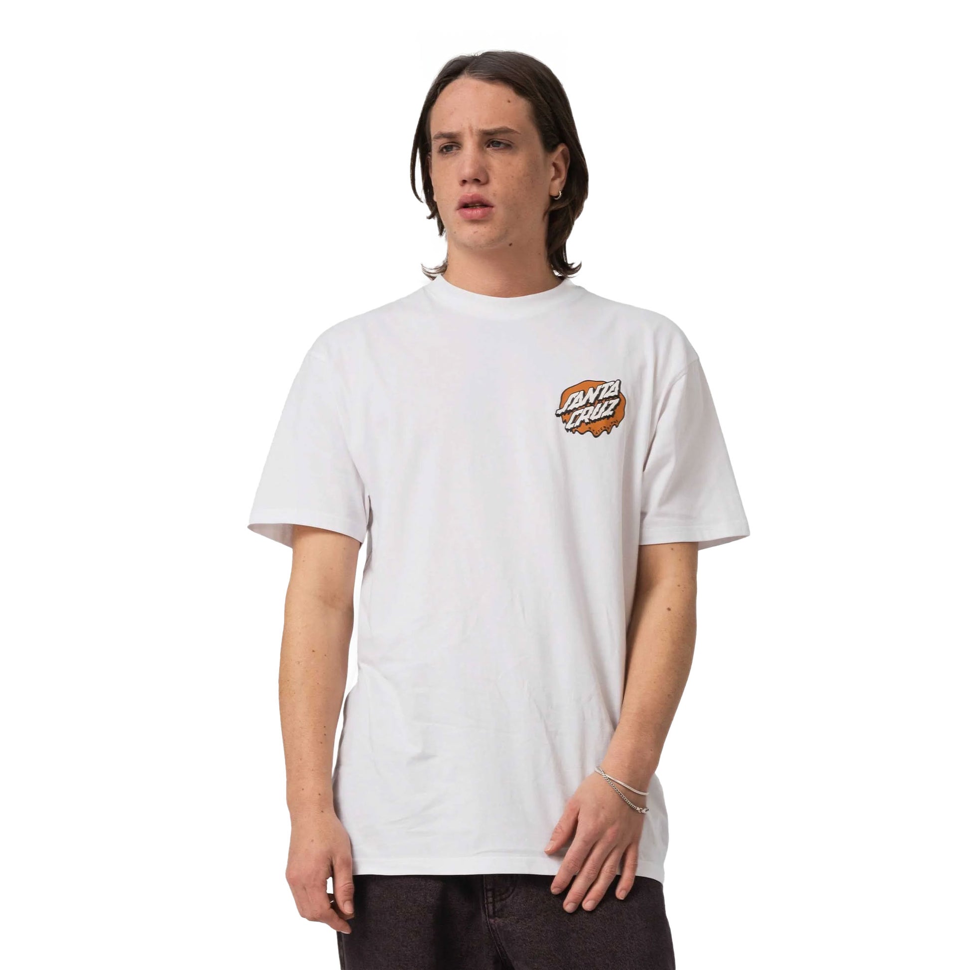 Santa Cruz Slime Scream Tee White  - SCA-TEE-12778