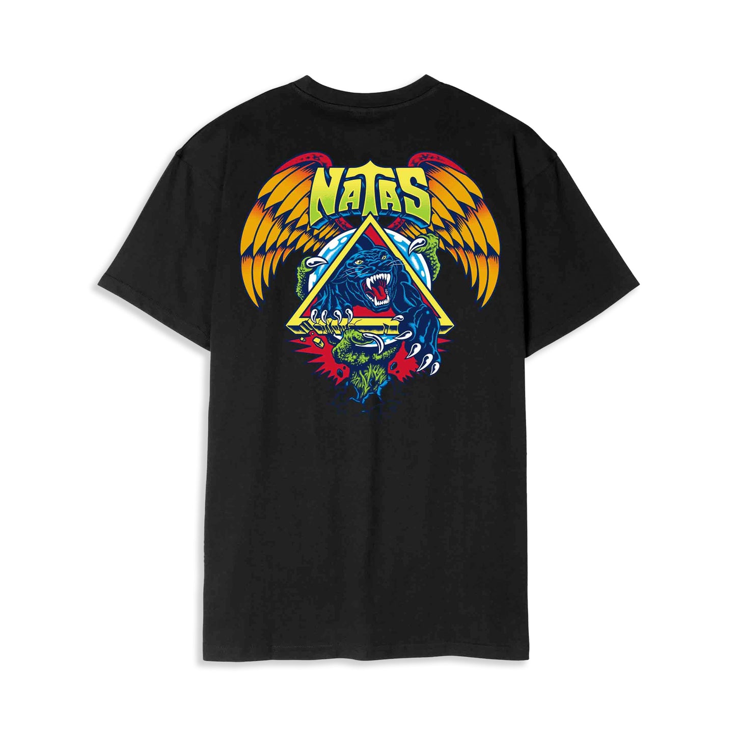 Santa Cruz Natas SC Panther Tee Black - SCA-TEE-12796