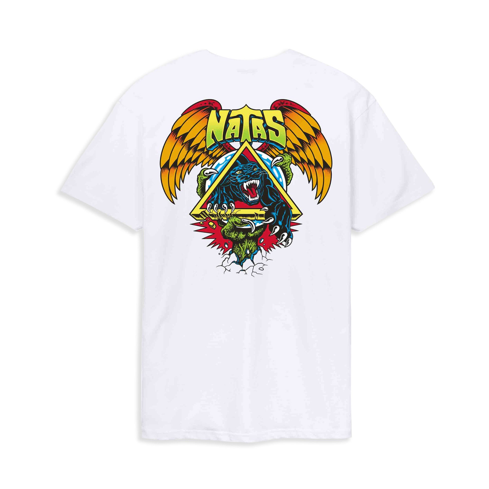 Santa Cruz Natas SC Panther Tee White  - SCA-TEE-12802