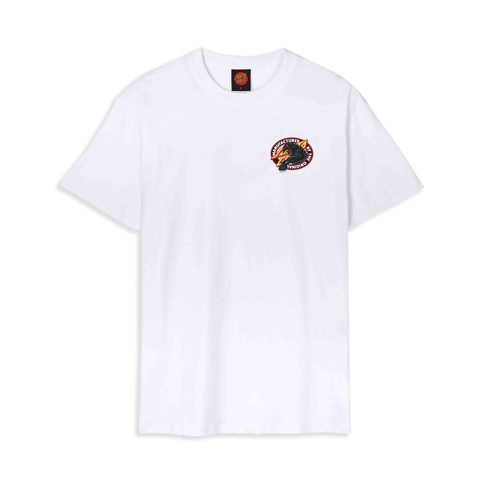 Santa Cruz Natas SC Panther Tee White  - SCA-TEE-12802