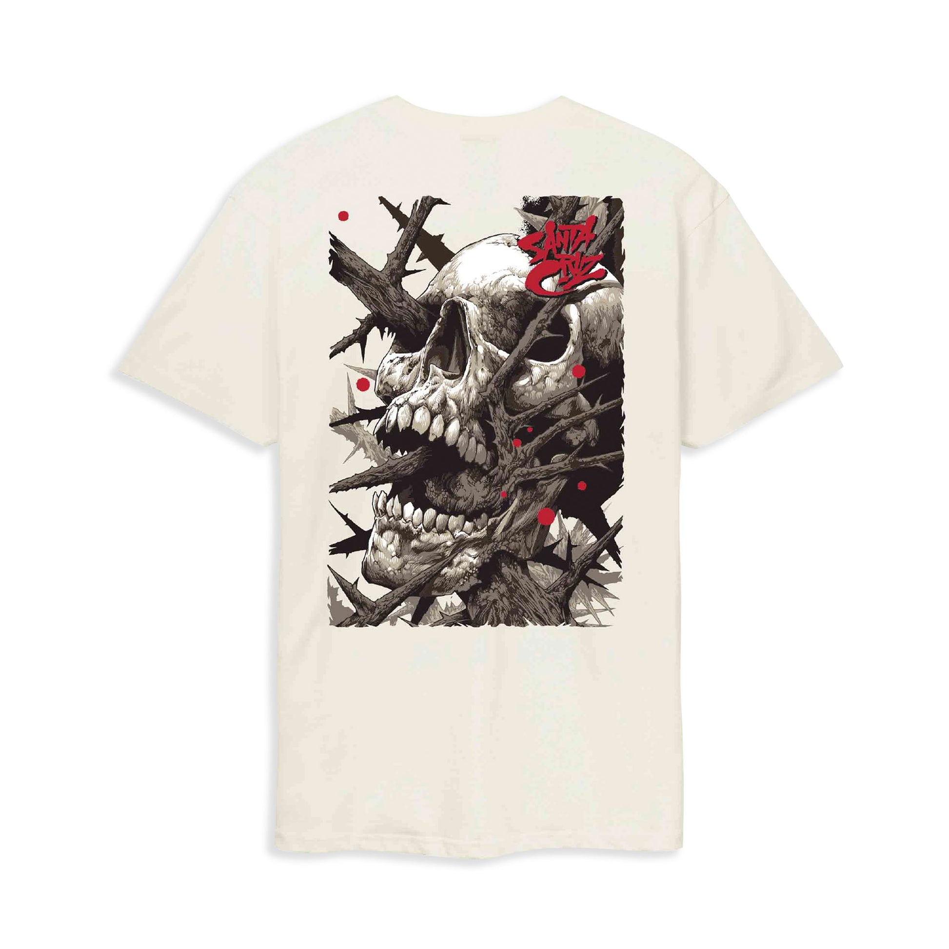 Santa Cruz Pace Deathtrap Tee Unbleached Cotton  - SCA-TEE-12958