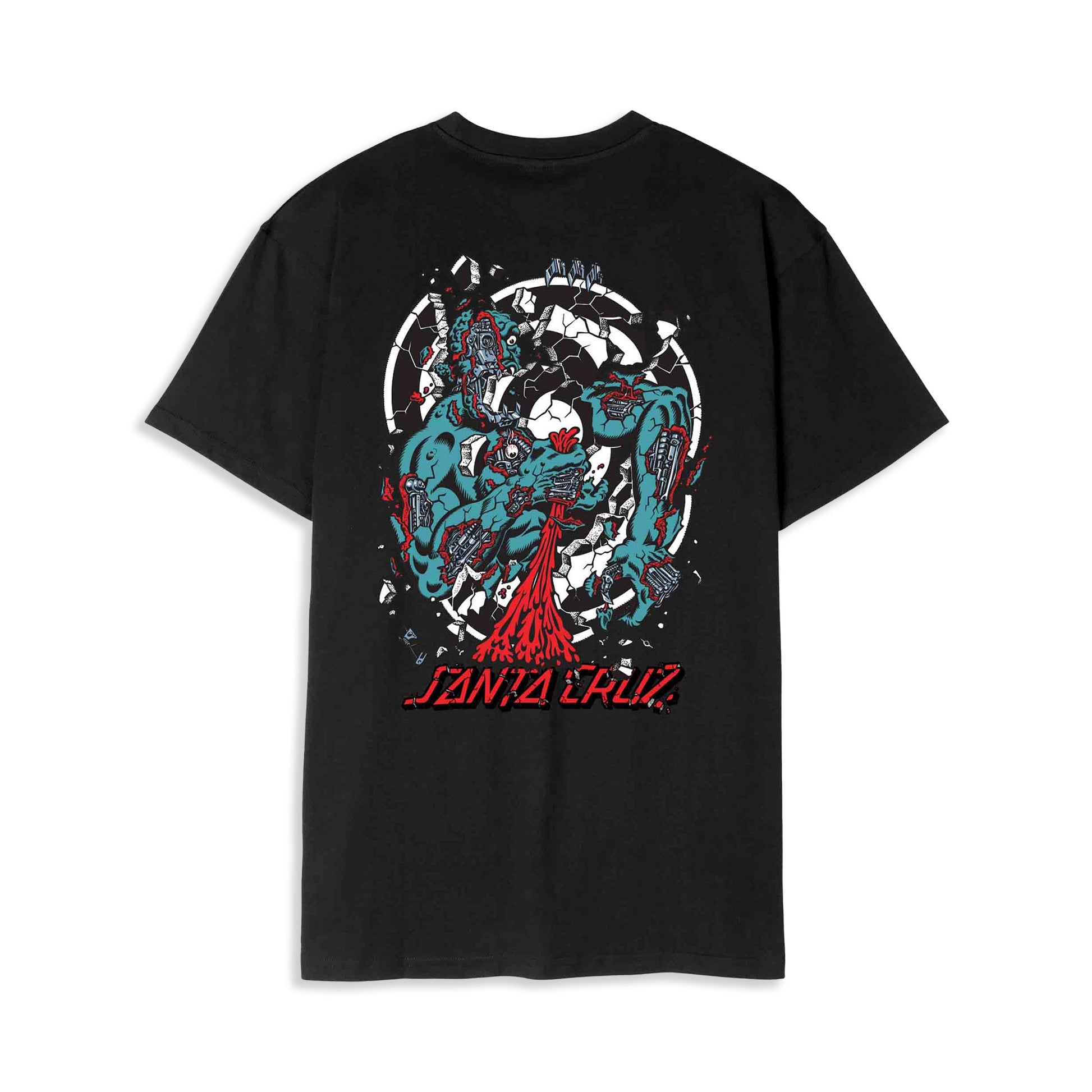 Santa Cruz Roskopp Dissect Strip Tee Black  - SCA-TEE-12982