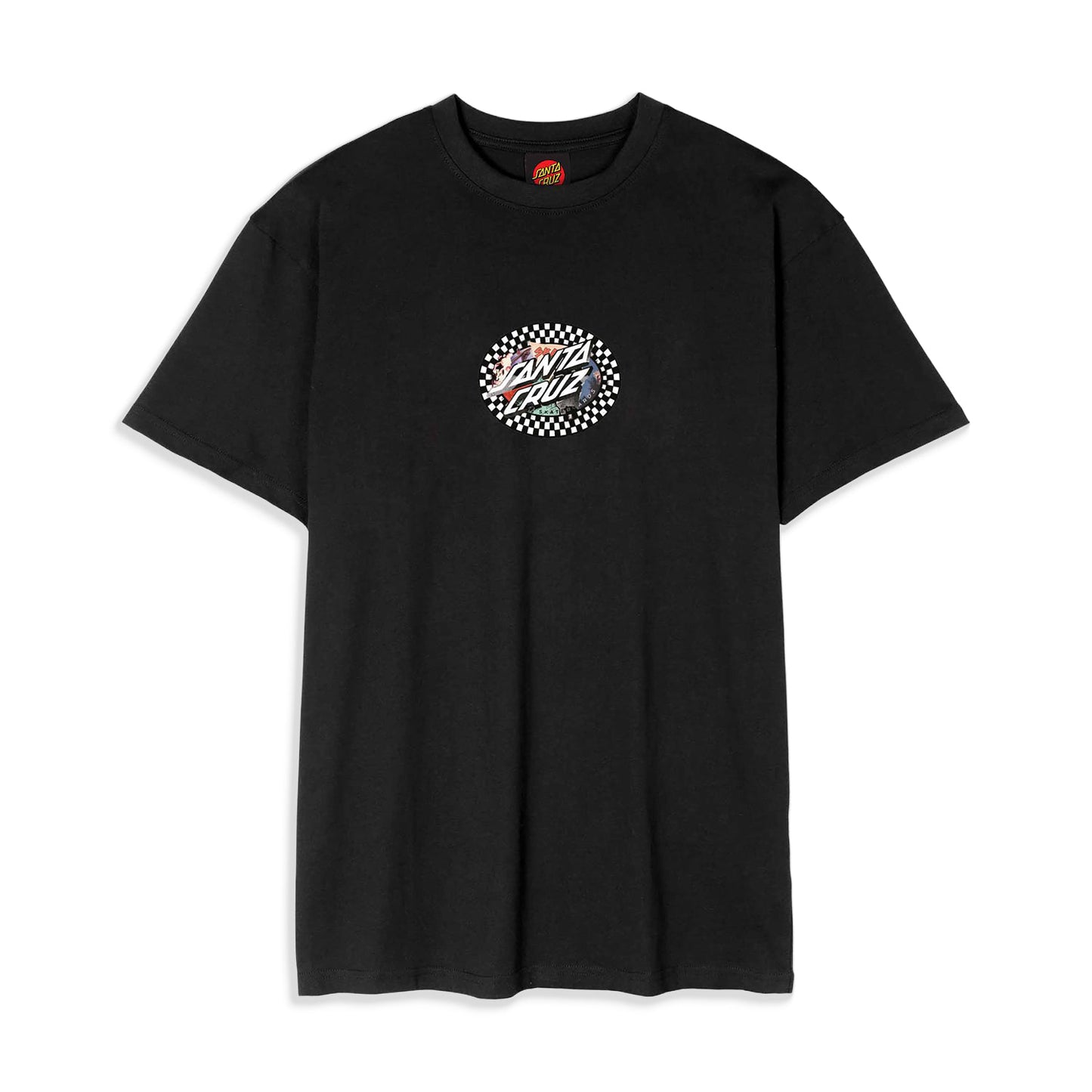 Santa Cruz Collage Oval Dot T-Shirt Black - SCA-TEE-13228