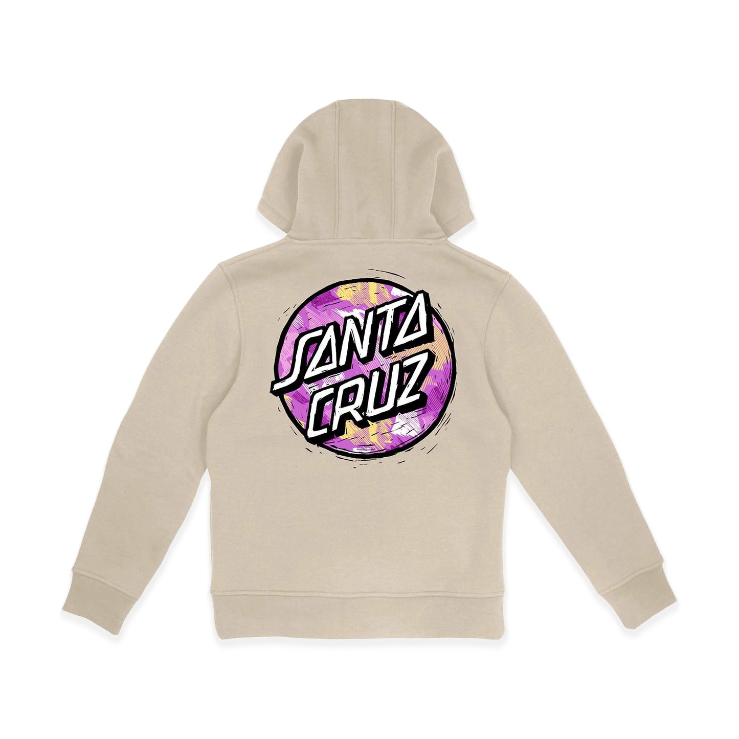 Santa Cruz Youth Stamped Opus Camo Hoodie Chalk - SCA-YHD-9274