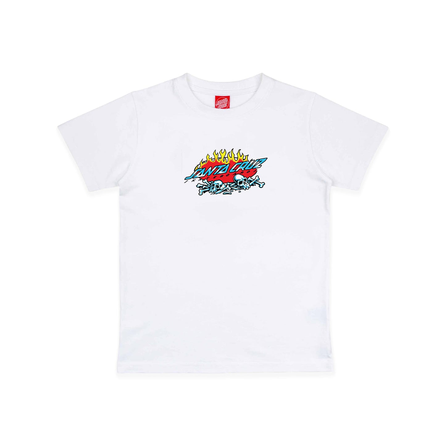 Santa Cruz Youth Salba Voodoo Pit Front Tee White - SCA-YTE-9151
