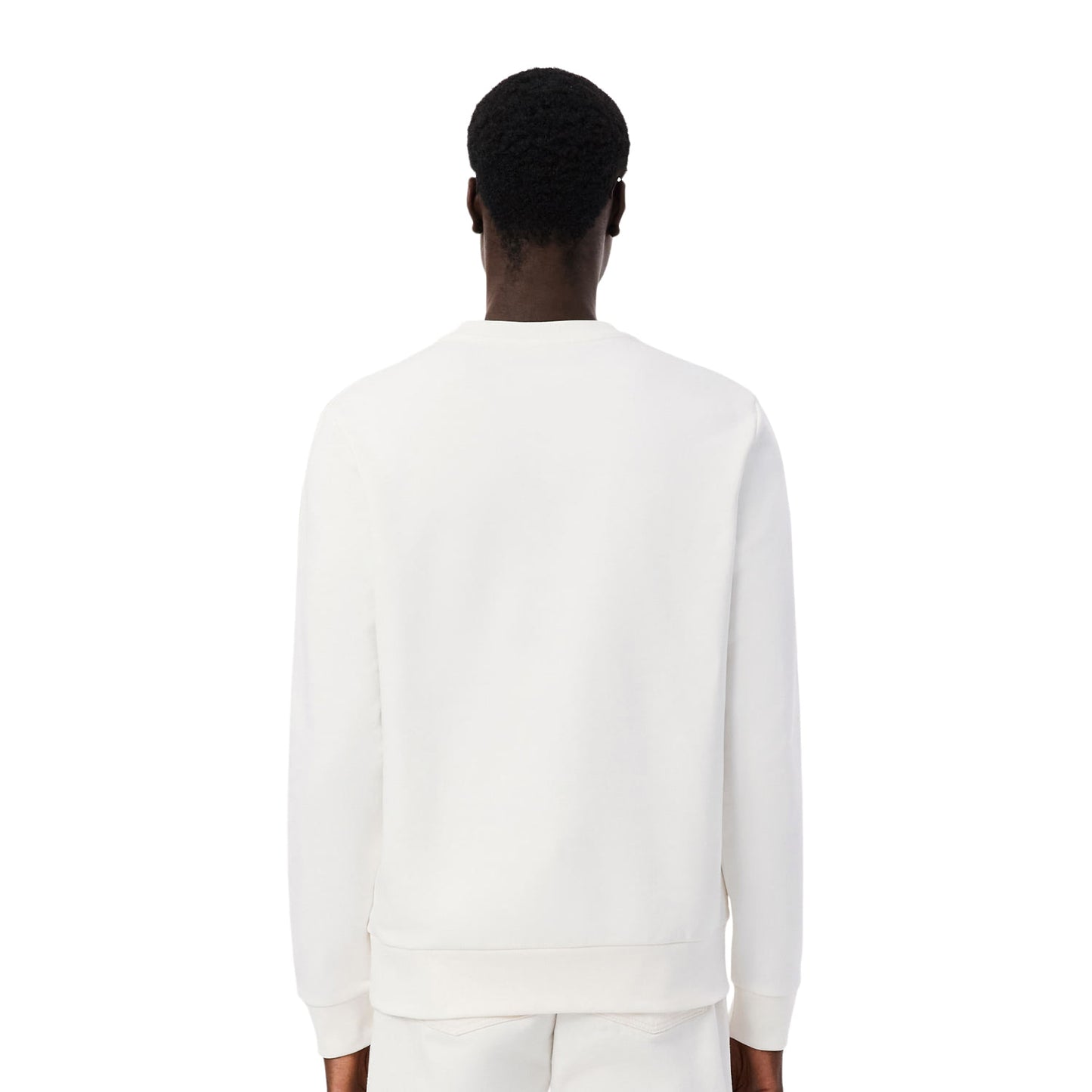Lacoste Stripe Band Fleece Sweatshirt Farine - SH0891-70V