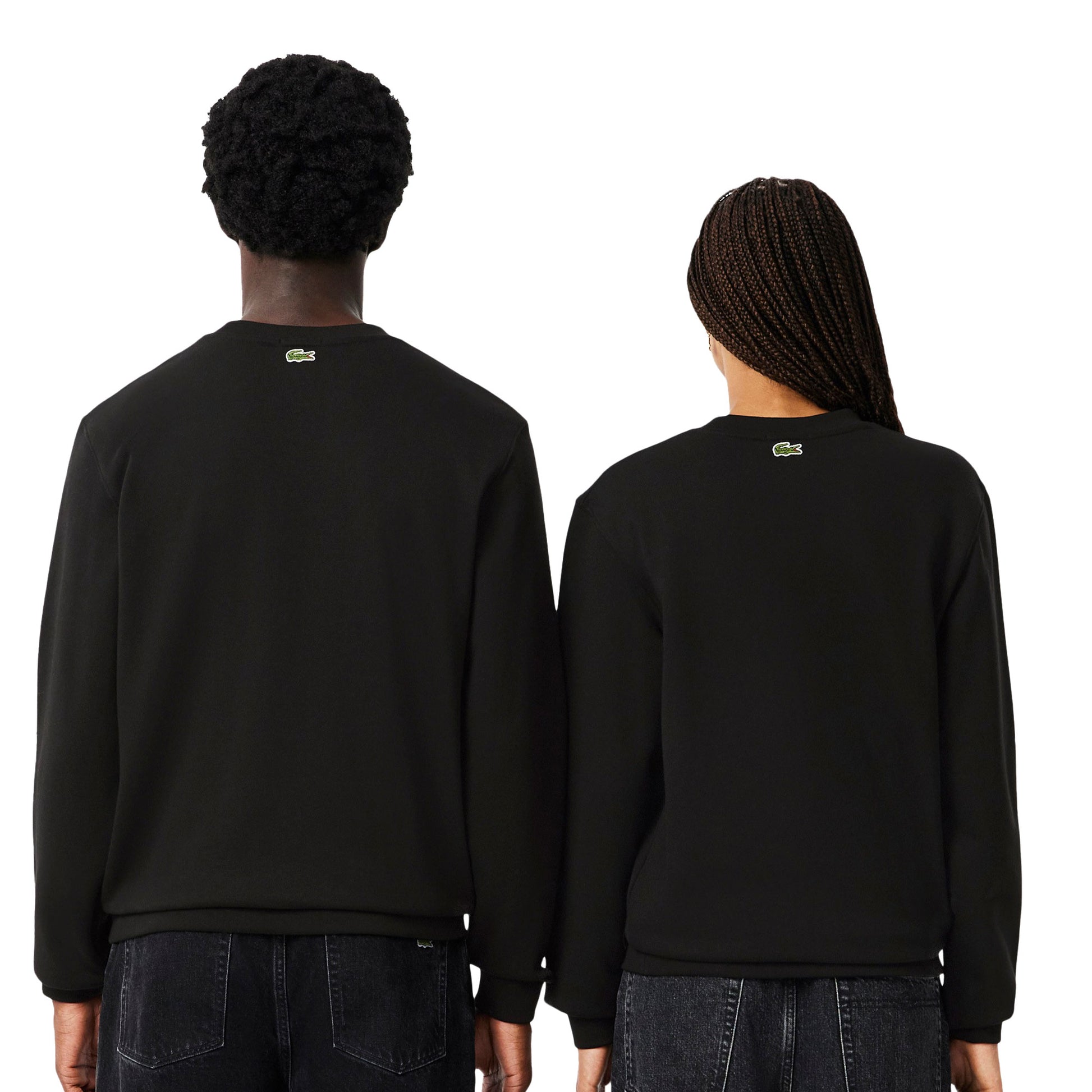 Lacoste Printed Fleece Sweatshirt Black  - SH2736-031