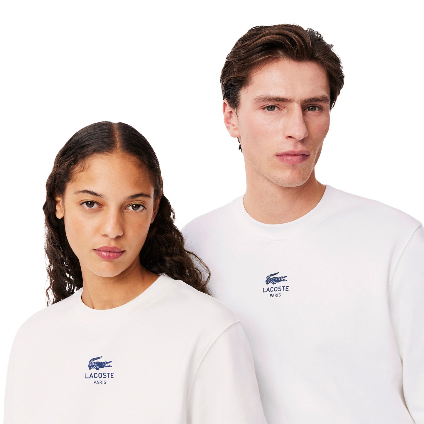 Lacoste Printed Fleece Sweatshirt Flour - SH2736-70V